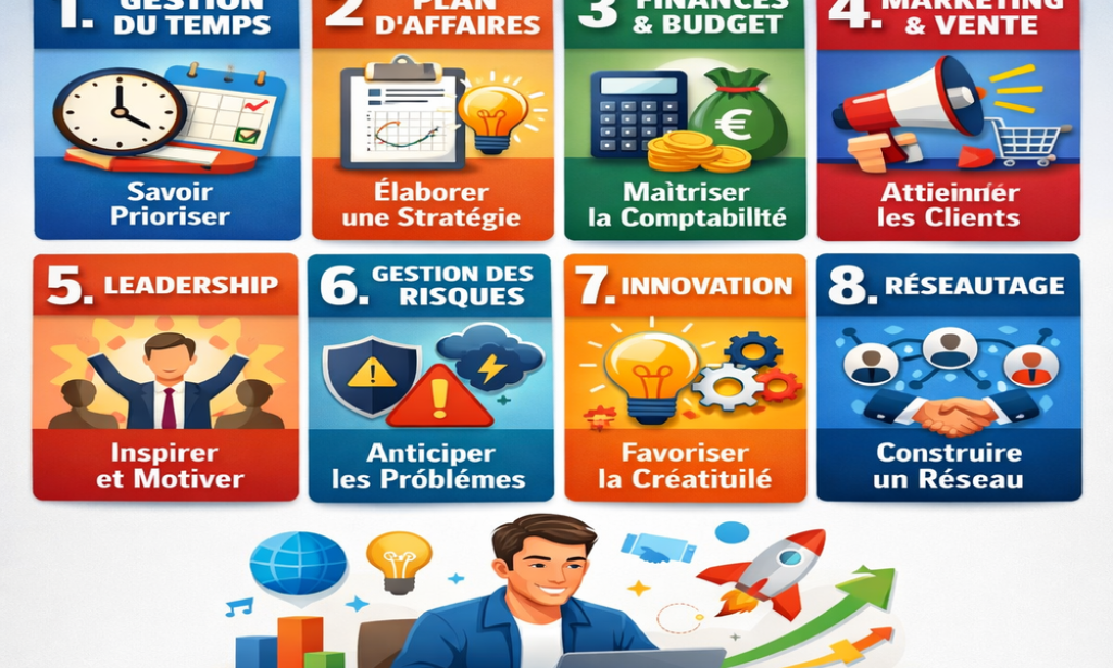 8 choses essentielles que tout entrepreneur doit apprendre pour réussir.